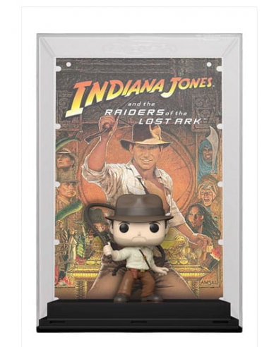 15875-Figuras - Figura POP! Indiana Jones Movie Poster & Figure RotLA 9 cm-0889698624749