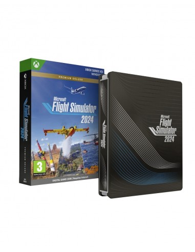 15962-Xbox Smart Delivery - Flight Simulator 2024 Premium Deluxe Edition Steelbook-0196388438778