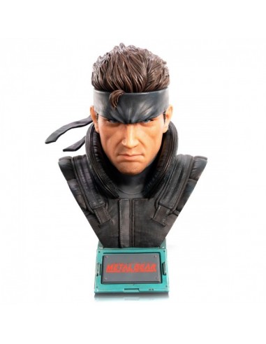 16198-Figuras - Figura Solid Snake Busto Metal Gear Solid Solid Snake 31 cm (Standard Edition GS)-5060316625941