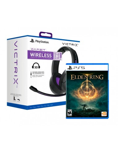 16207-PS5 - Victrix Gambit Wireless Auricular Gaming Licenciado  (PS4/5) + Elden Ring Standard Edition-9506511234398