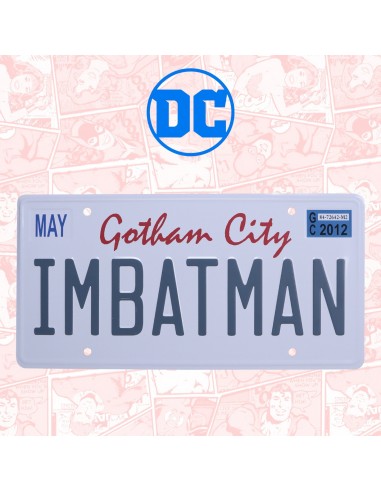 16281-Merchandising - DC Comics Batman Number Plate Tin Sign-5060948291255