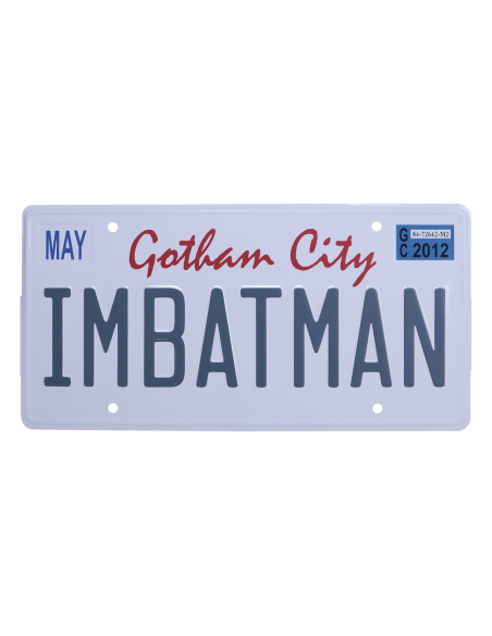 -16281-Merchandising - DC Comics Batman Number Plate Tin Sign-5060948291255