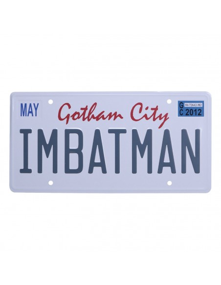 -16281-Merchandising - DC Comics Batman Number Plate Tin Sign-5060948291255