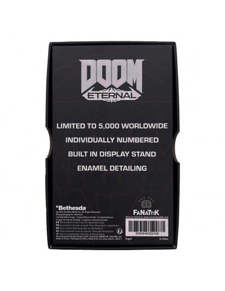 -16255-Merchandising - Doom Limited Edition Crucible Sword Stained Glass Window Ingot-5060948292436