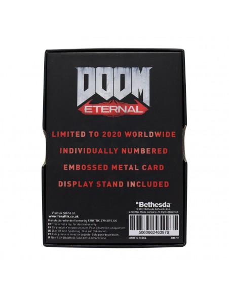 -16292-Merchandising - DOOM Limited Edition Replica Key Card-5060662463976