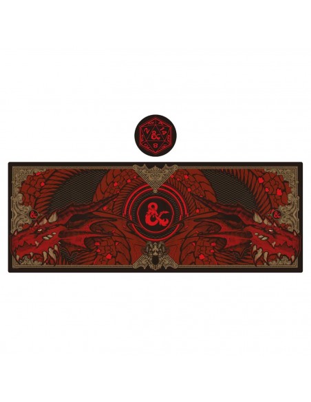 -16309-Merchandising - Dungeons & Dragons Desk Pad & Coaster Set-5060948290845