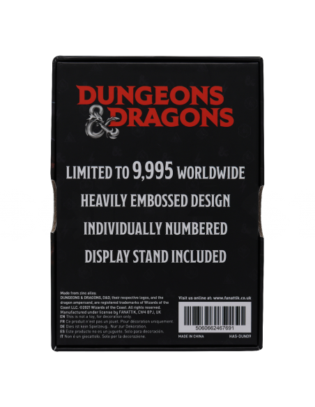 -16329-Merchandising - Dungeons & Dragons Limited Edition Monster Manual Ingot-5060662467691