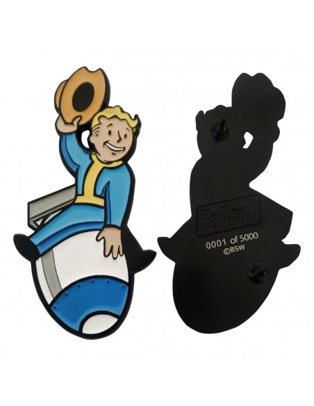 -16306-Merchandising - Fallout Limited Edition Vault Boy Pin Badge-5060948292856