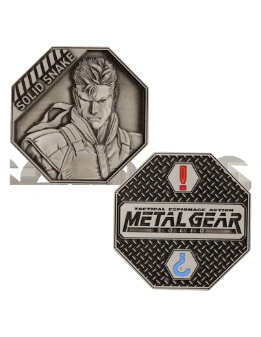 16282-Merchandising - Metal Gear Solid Limited Edition 'Solid Snake' Collectible Coin-5060948293570