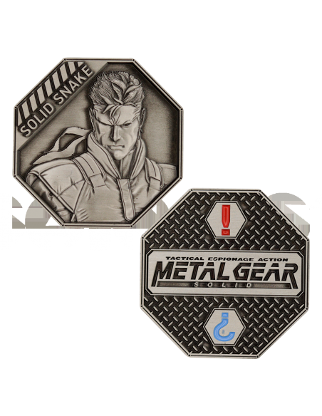 -16282-Merchandising - Metal Gear Solid Limited Edition 'Solid Snake' Collectible Coin-5060948293570