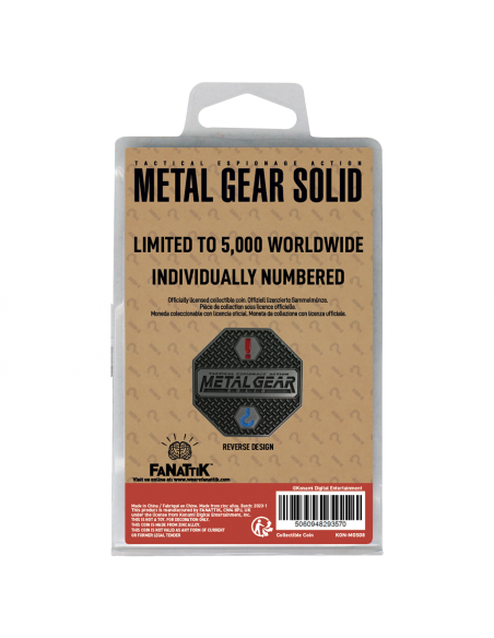 -16282-Merchandising - Metal Gear Solid Limited Edition 'Solid Snake' Collectible Coin-5060948293570