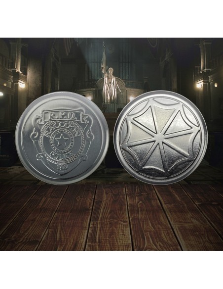 -16273-Merchandising - Resident Evil Set of 4 Embossed Metal Coasters-5060662462047