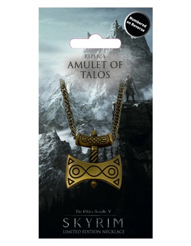 16261-Merchandising - The Elder Scrolls V: Skyrim Replica Amulet of Talos Limited Edition Unisex Necklace-5060662463549