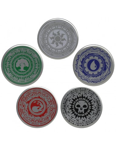 16260-Merchandising - Magic the Gathering Set of 5 Printed Metal Coasters-5060662465093