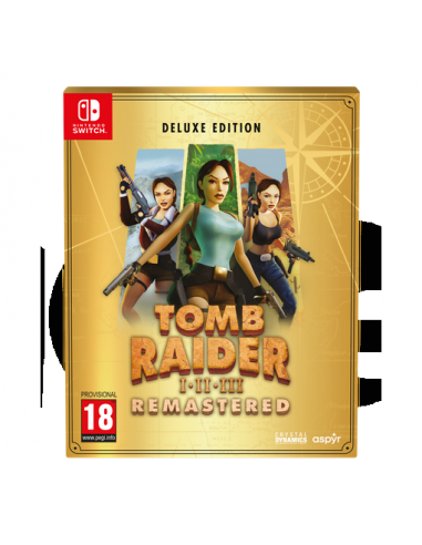 16333-Switch - Tomb Raider I-III: Remastered Starring Lara Croft Deluxe - Import PAL-5056635609922