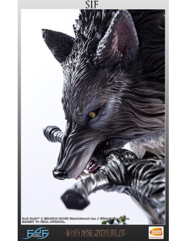 16407-Figuras - Figura Sif the Great Grey Wolf Estatua Resina Dark Souls 65cm -0506031662079