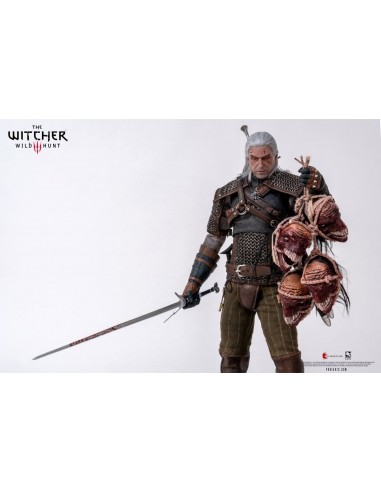 16437-Figuras - Geralt de Rivia Figura Articulada 30 cm Escala 1/6 The Witcher 3: Wild Hunt -0713929404995