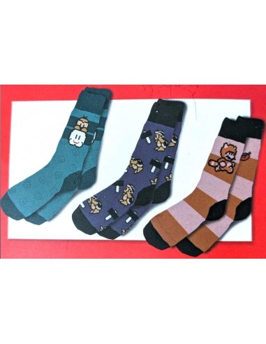 16150-Merchandising - Super Mario Bros pack de 3 pares de Calcetines 8-Bit Crew Sock  7856-0810032807856