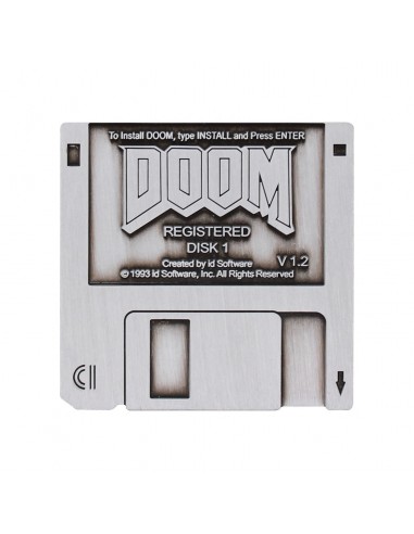 16534-Merchandising - Pin Doom Floppy Disk Pin Badge 4.5 cm-5060948297257