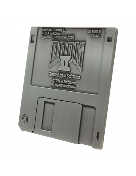 -16535-Merchandising - Replica Doom 2 (1994) Floppy Disk Metal 8 cm-5060948296281