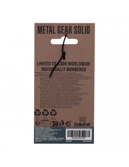 -16536-Merchandising - Llavero Caja Metal Gear Solid 2 Key Ring-5060948293587