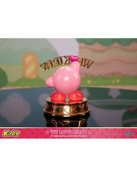 -16724-Figuras - Figura Kirby Estatua Metal We Love Kirby 10 cm (Color Edition)-5060316624364