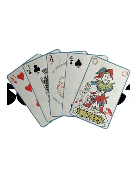 -16723-Merchandising - Baraja de Cartas Set 12 unidades Fallout Playing Cards Display -5060948296243