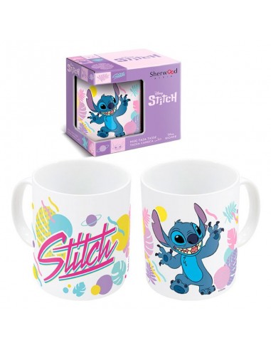 16768-Merchandising - Taza Blanca Stitch Lillo & Stitch 325 ml-8412497993697