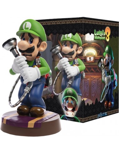 4636-Figuras - Figura Luigi Estatua PVC Luig's Mansion 3 23cm (Standard Edition)-5060316622421