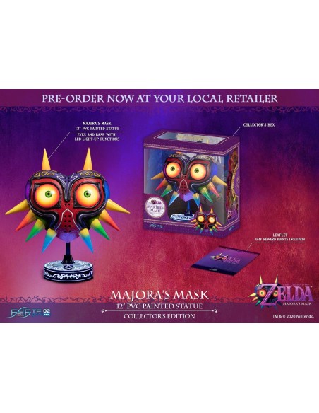 -4554-Figuras - Figura Majora's Mask Estatua PVC The Legend of Zelda 30 cm (Collector's Edition)-5060316622742