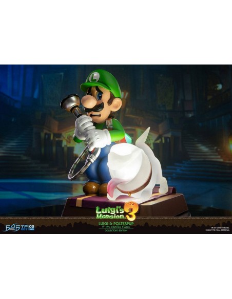 -4764-Figuras - Figura Luigi & Polterpup Estatua PVC Luigi's Masion 3 23 cm (Collector's Edition)-5060316622438